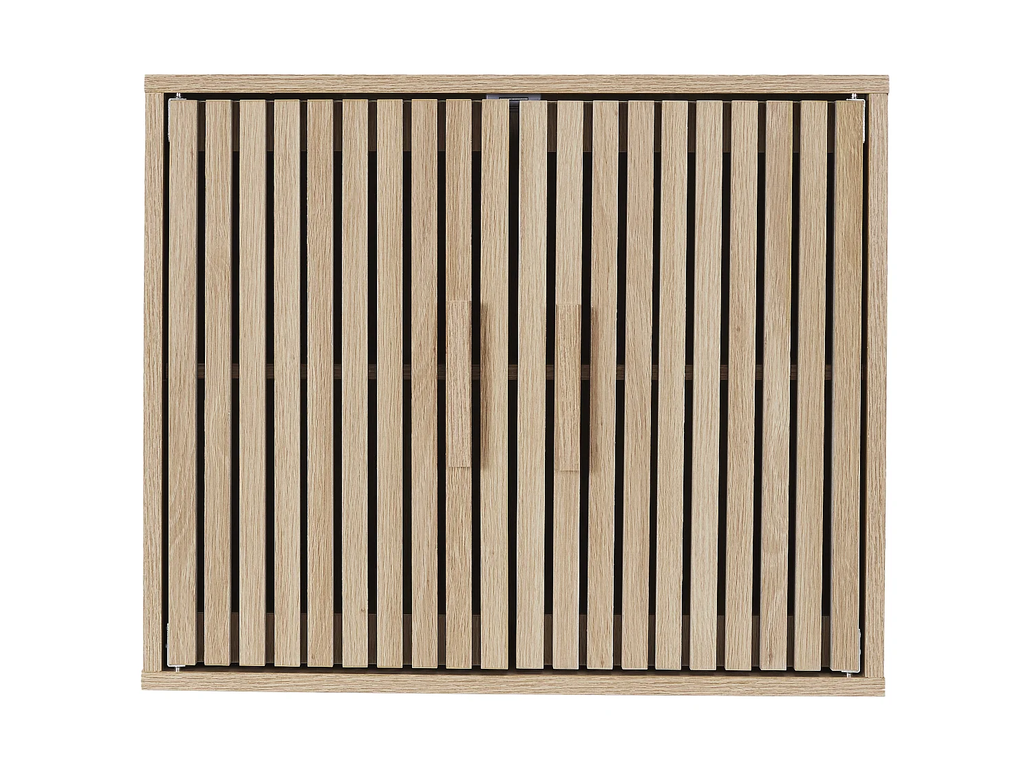 Armadio a muro con 2 ante e frontali scanalati L60 cm - KLAUS
