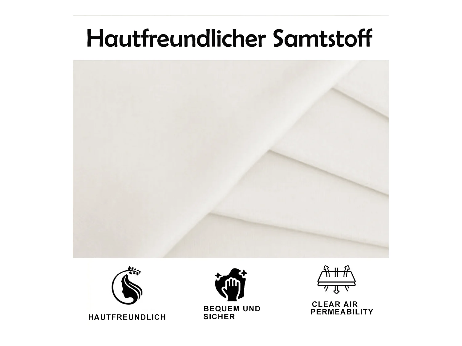 Gestoffeerd bed 140 x 200 cm met verstelbaar hoofdeinde - fluweel - LED's - wit