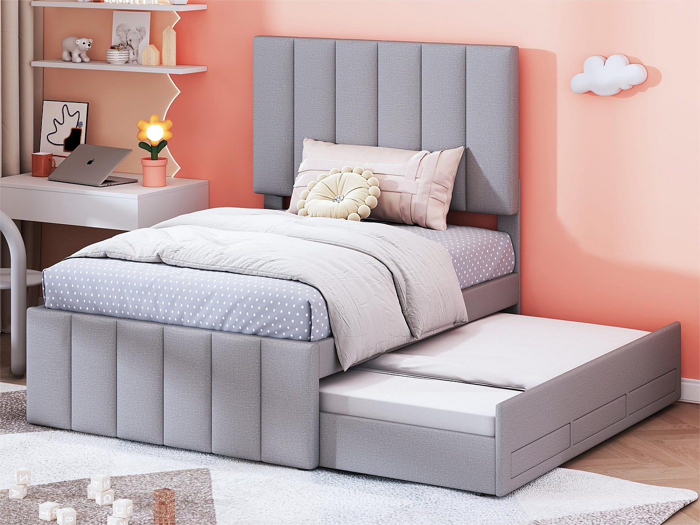 Dolamaní Cama De Día De 140 X 200 Cm Con Cama Extensible De 90 X