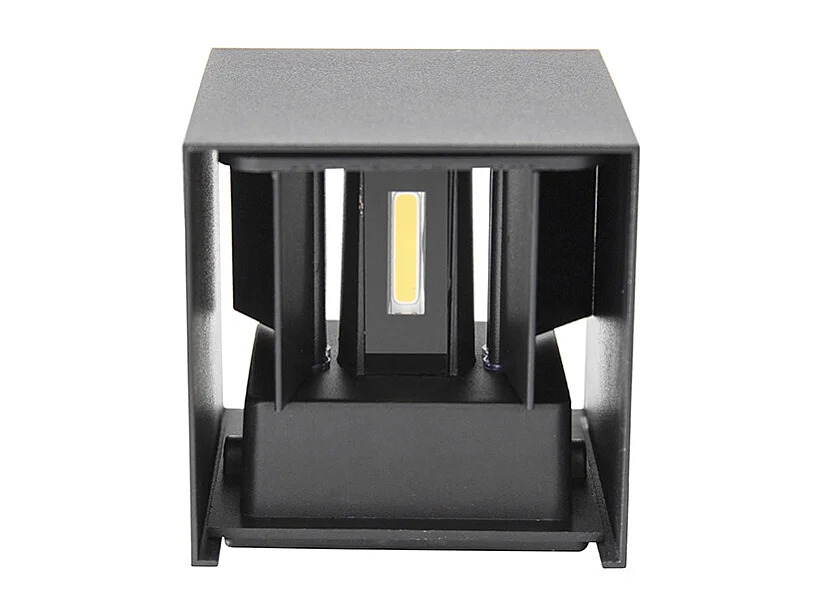 Applique d'extérieur noire avec LED 2 lumières IP54 - Edwin