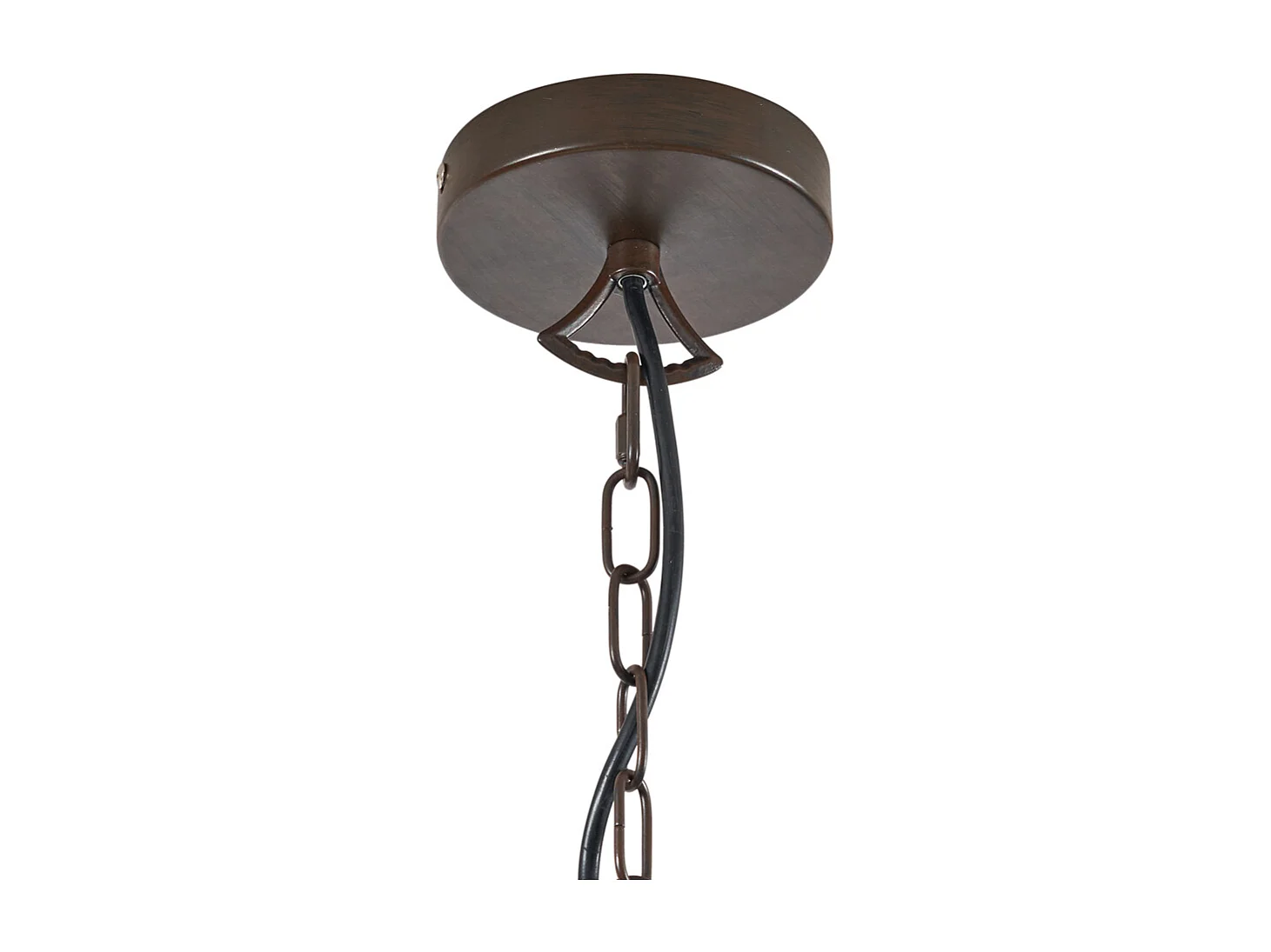 Lustre classique marron rouille à 5 lumières - Giuseppe