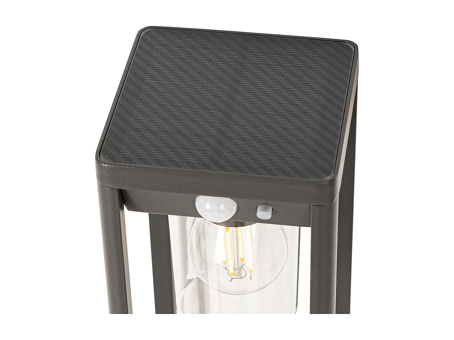 Lampadaire d'extérieur gris foncé 40 cm avec LED et lumière variable sur solaire - Sonne