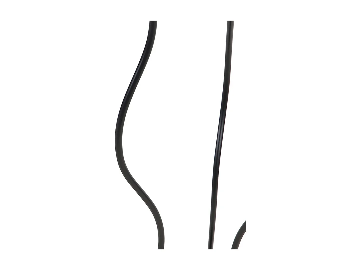 Lampadaire design noir 3 lumières - Wimme