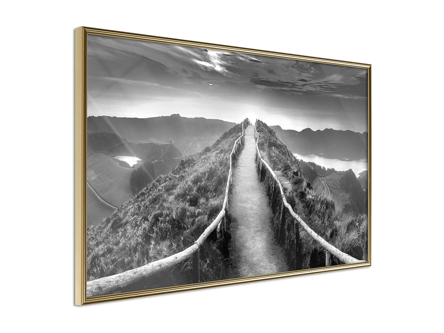 Affiche Murale Encadrée "Horizon" 60 x 40 cm Or