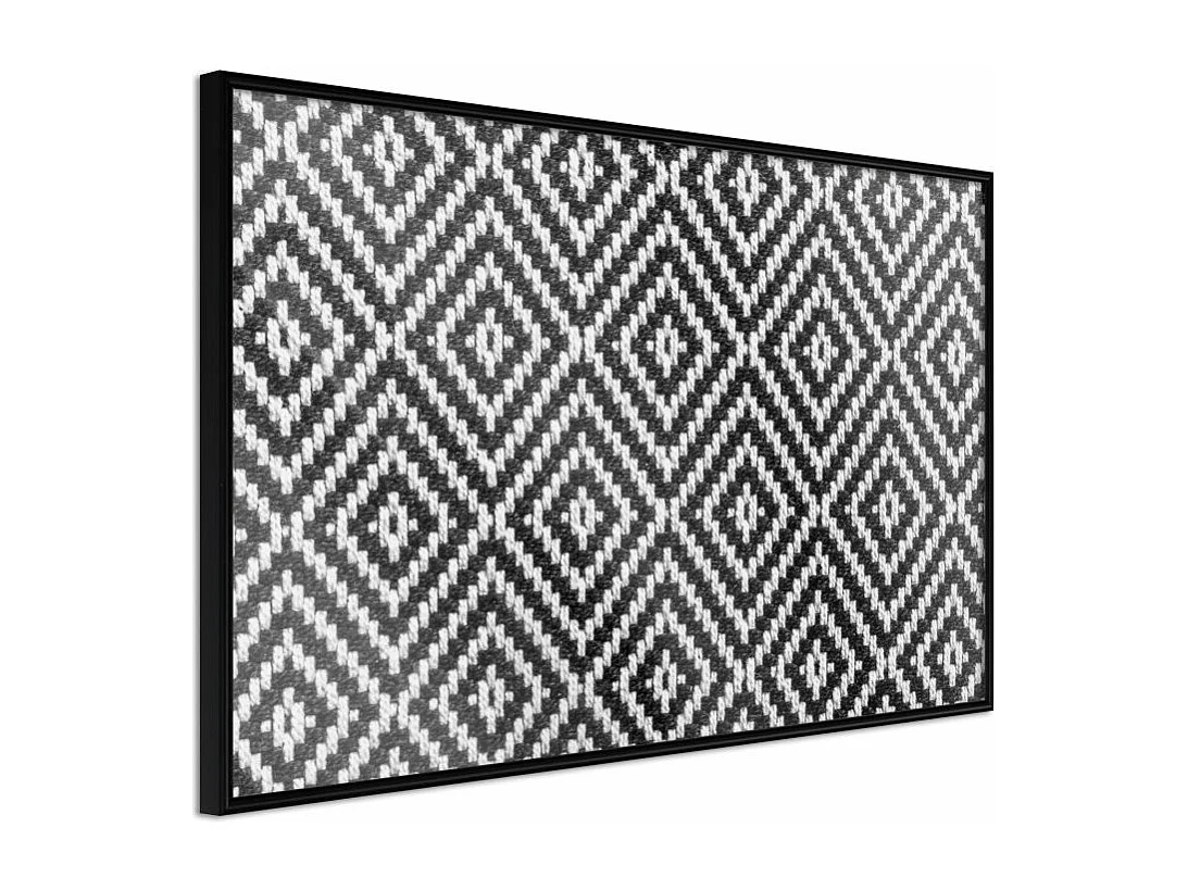 Affiche Murale Encadrée "Moving Pattern" 45 x 30 cm Noir