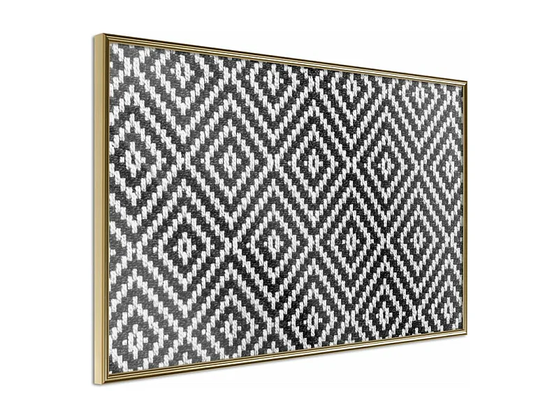 Affiche Murale Encadrée "Moving Pattern" 30 x 20 cm Or