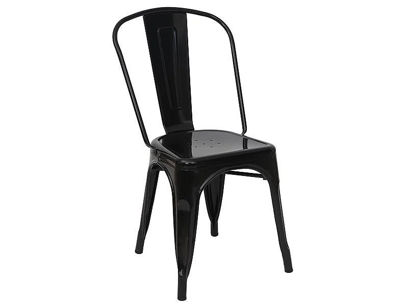 Chaise MCW-A73 Métal,  noir