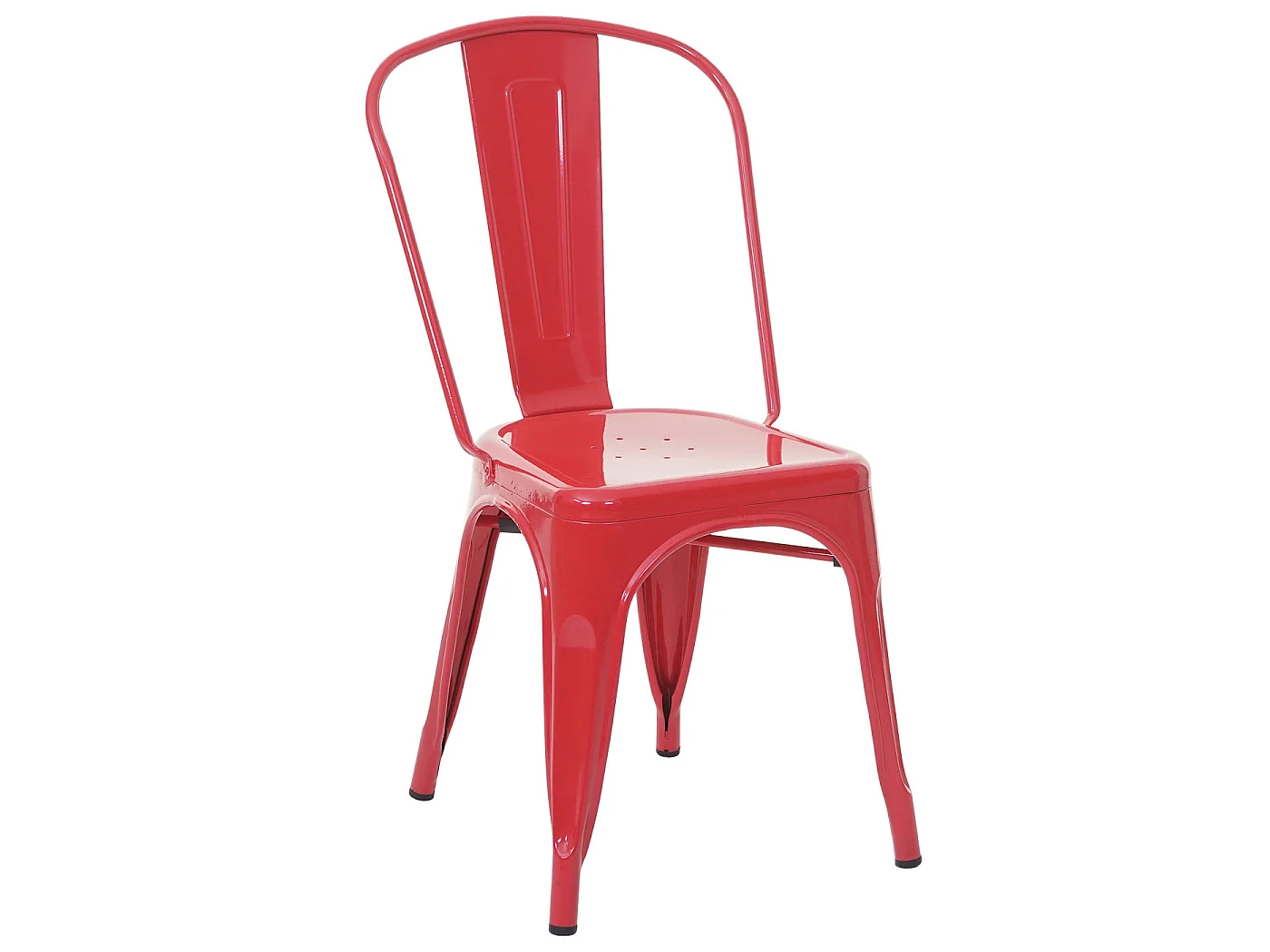 Chaise MCW-A73 Métal,  rouge