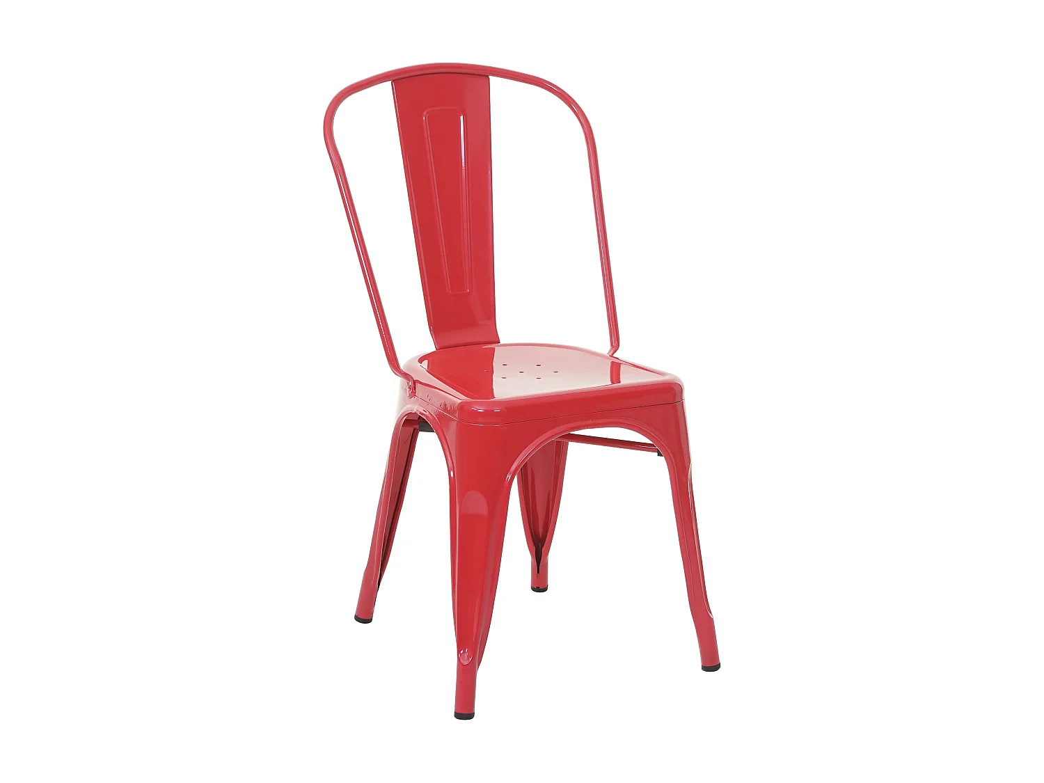 Chaise MCW-A73 Métal,  rouge