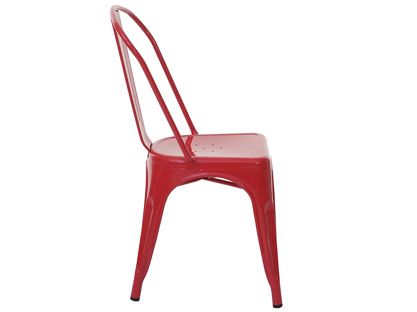 Chaise MCW-A73 Métal,  rouge