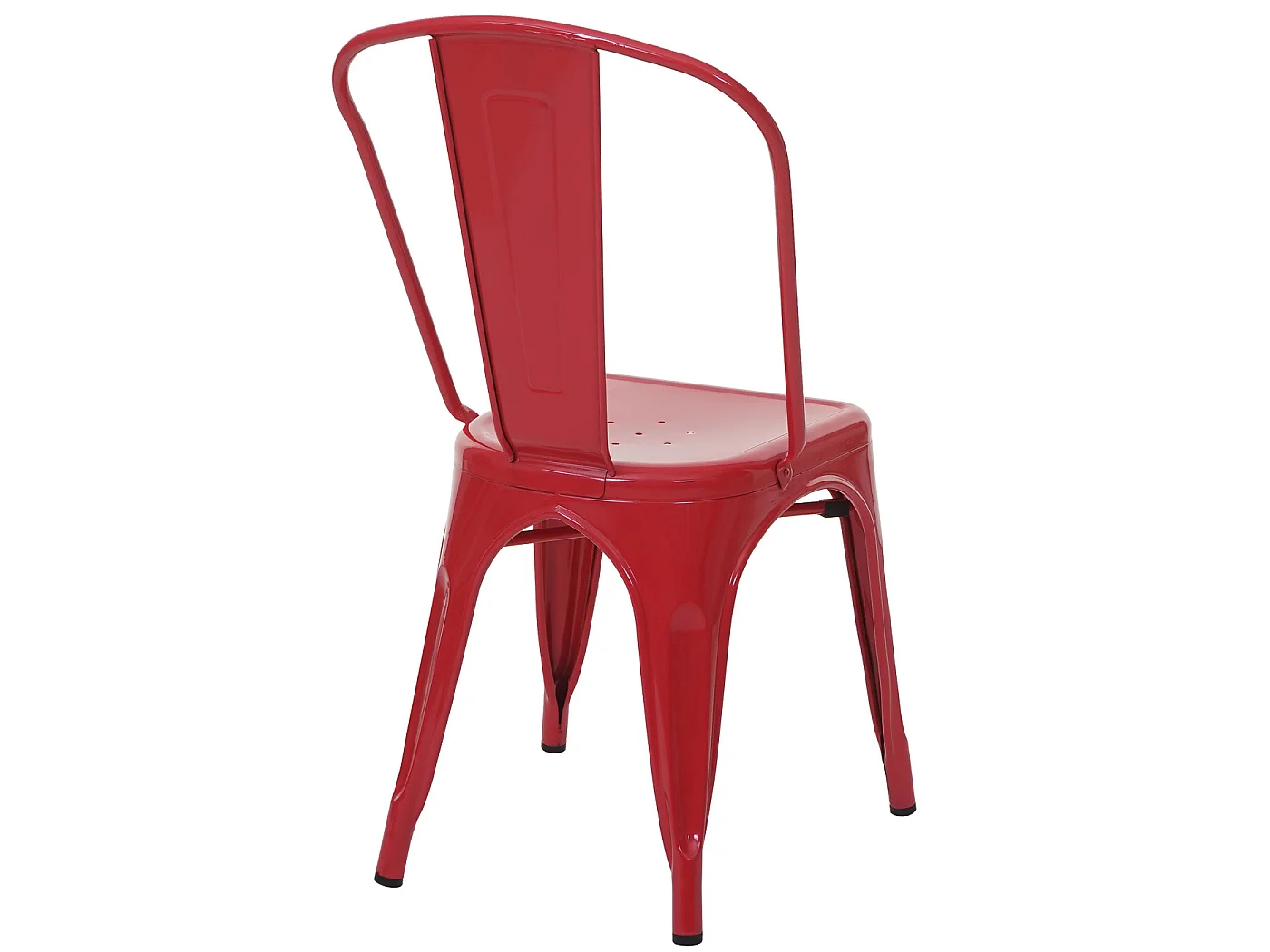 Chaise MCW-A73 Métal,  rouge