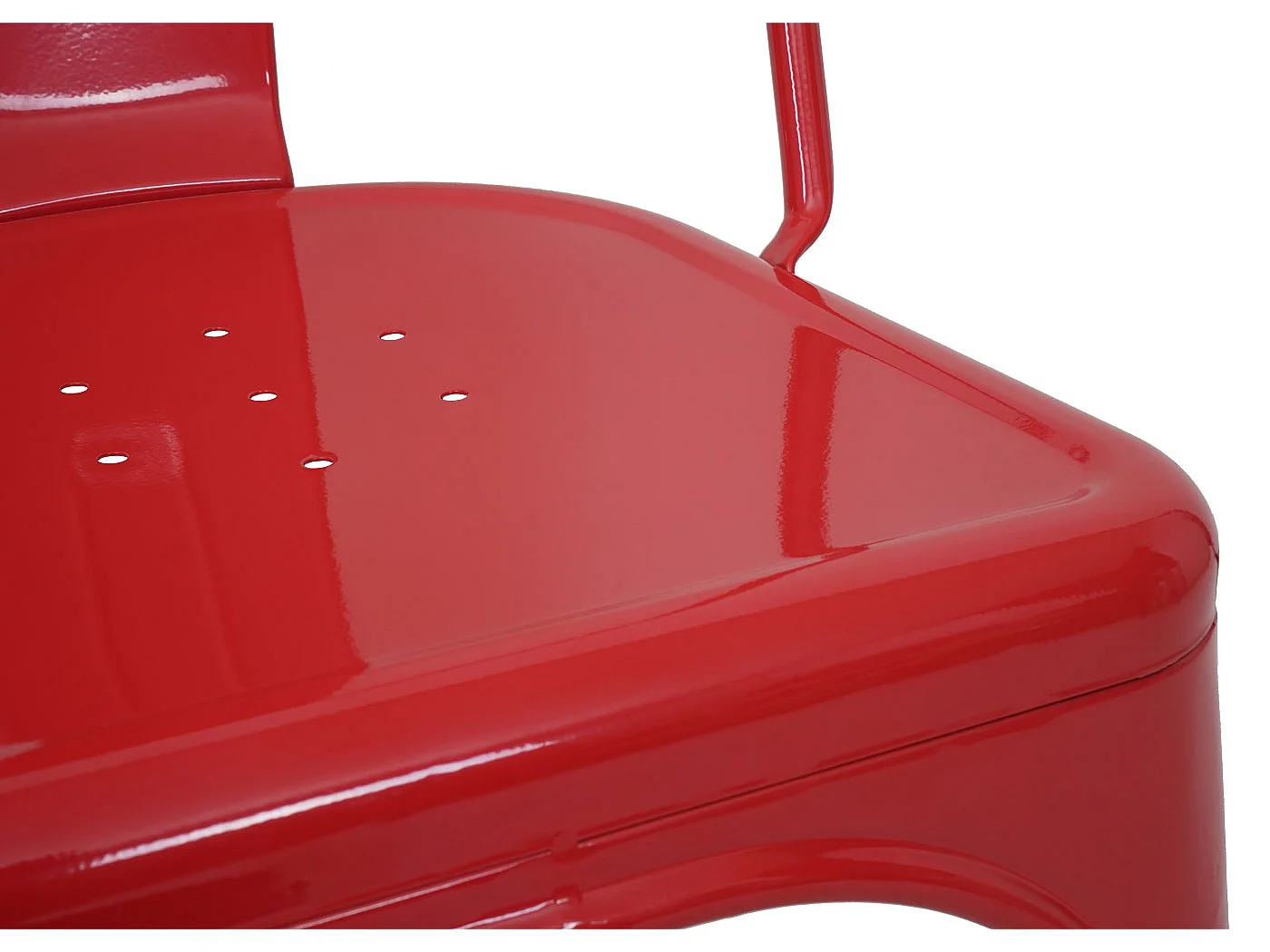 Chaise MCW-A73 Métal,  rouge