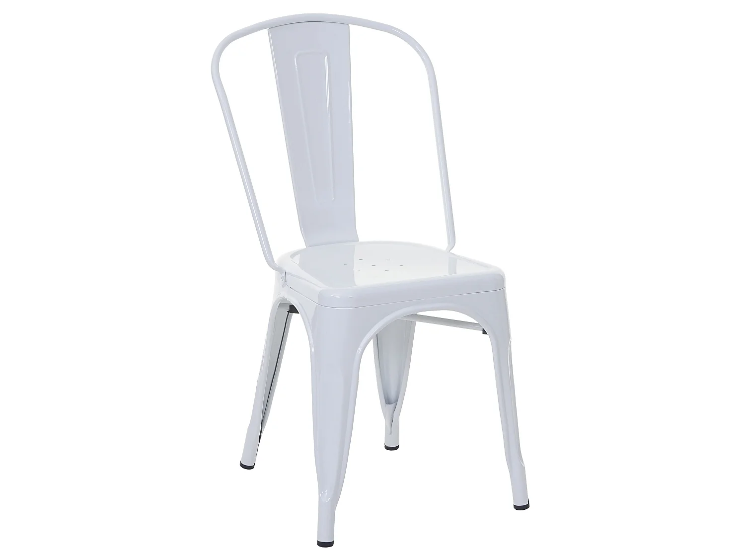 Silla metálica MCW-A73,  blanco
