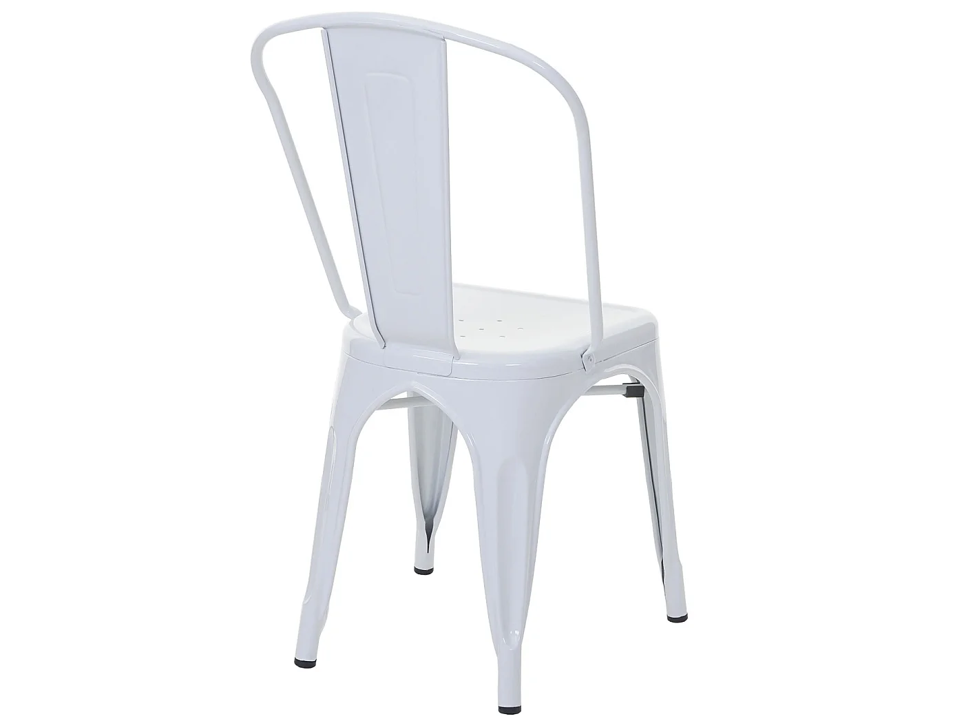 Silla metálica MCW-A73,  blanco