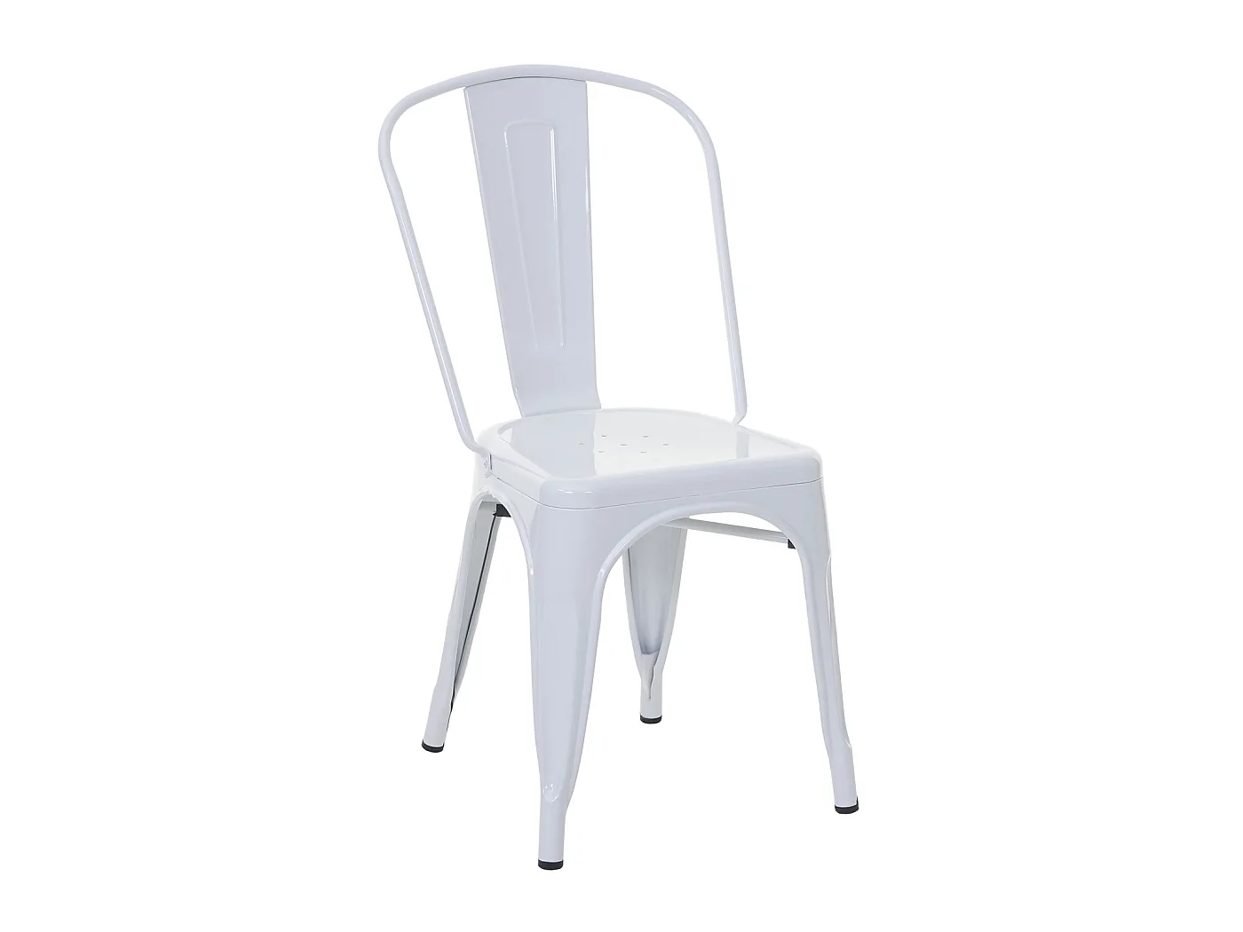 Chaise MCW-A73 Métal,  blanc