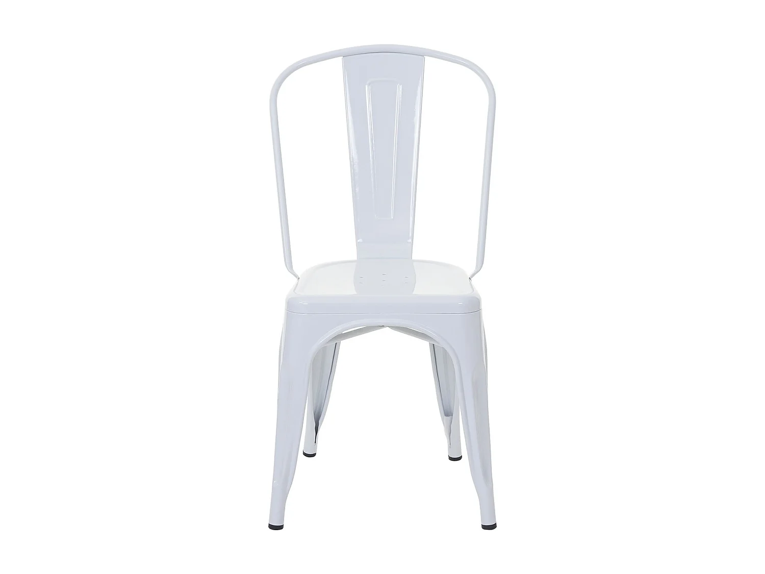 Stuhl MCW-A73 Metall, Weiß