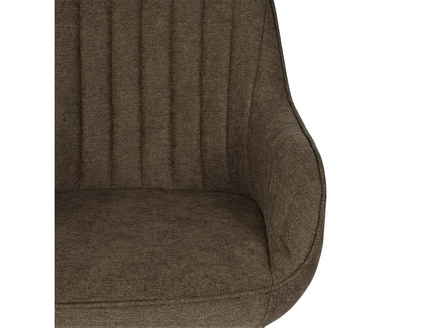 Chaise de bureau MCW-J62 avec accoudoirs,  marron