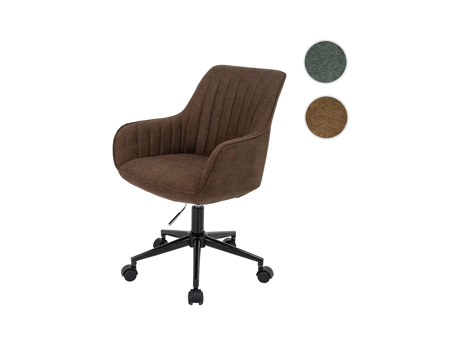 MCW-J62 bureaustoel met armleuningen,  bruin