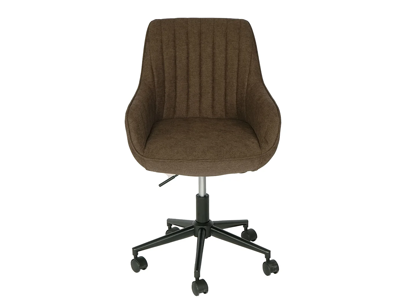 Chaise de bureau MCW-J62 avec accoudoirs,  marron