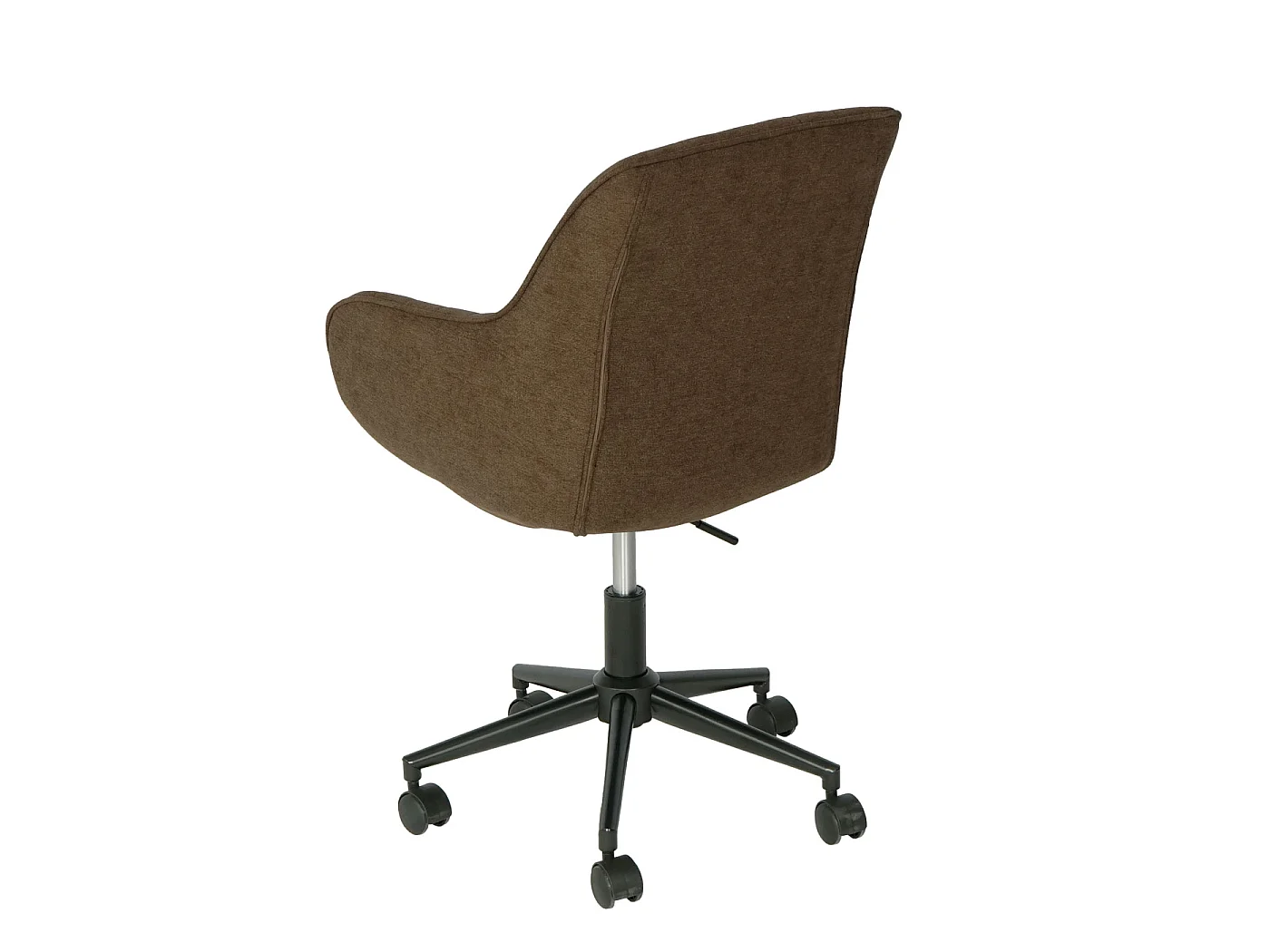 Chaise de bureau MCW-J62 avec accoudoirs,  marron