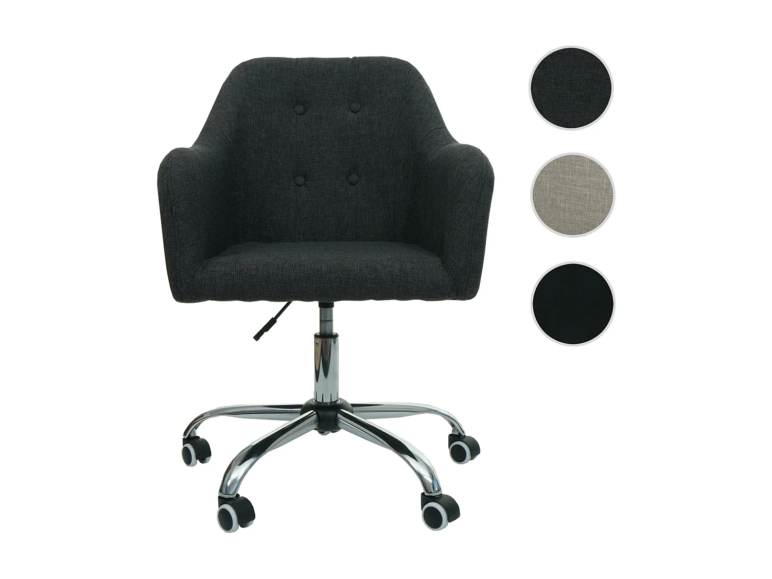 MCW-L92 bureaustoel,  stof/textiel donkergrijs