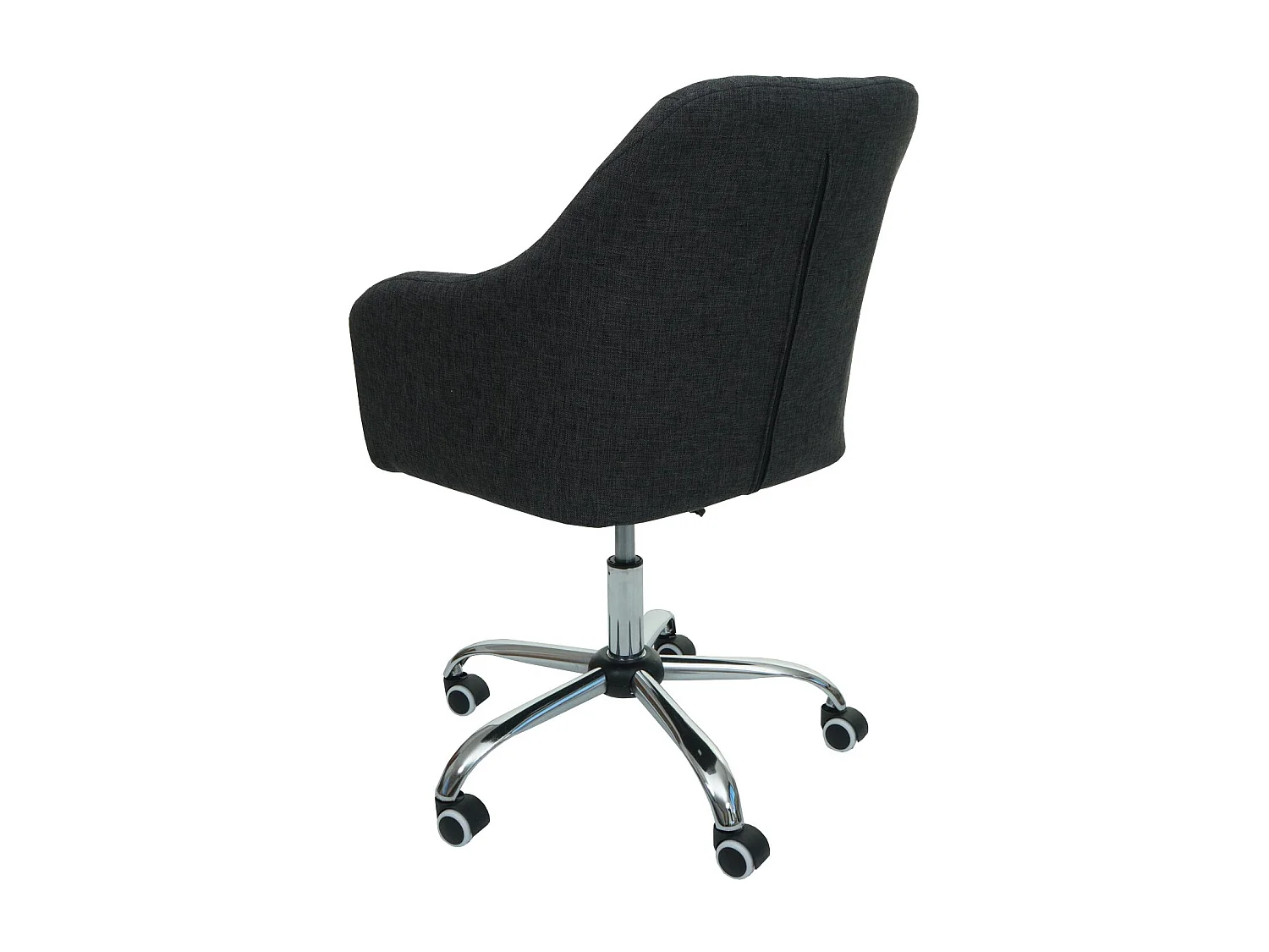 Silla de oficina MCW-L92,  tela/textil gris oscuro