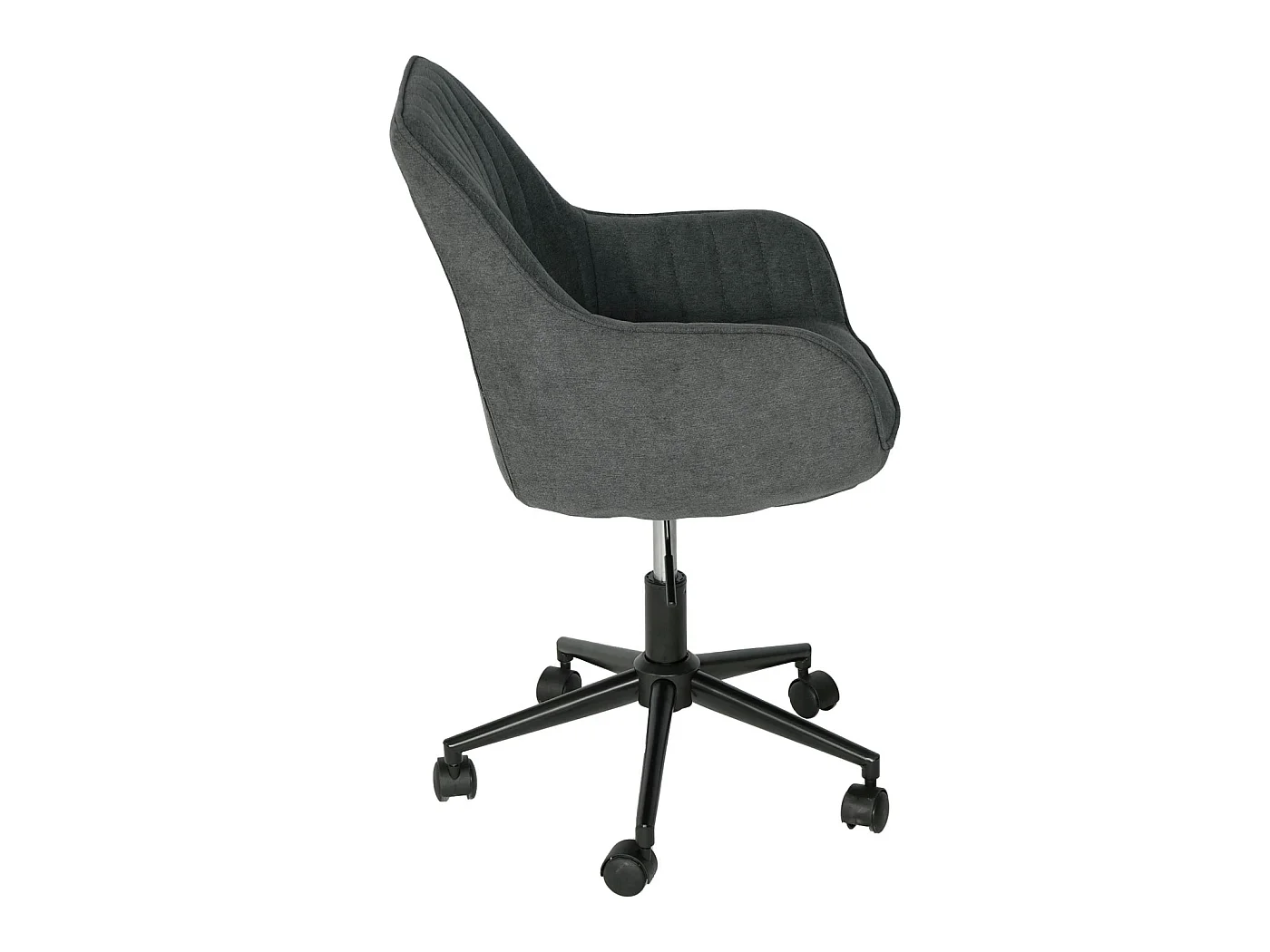 Krzesło biurowe MCW-J62 z podłokietnikami,  antracyt