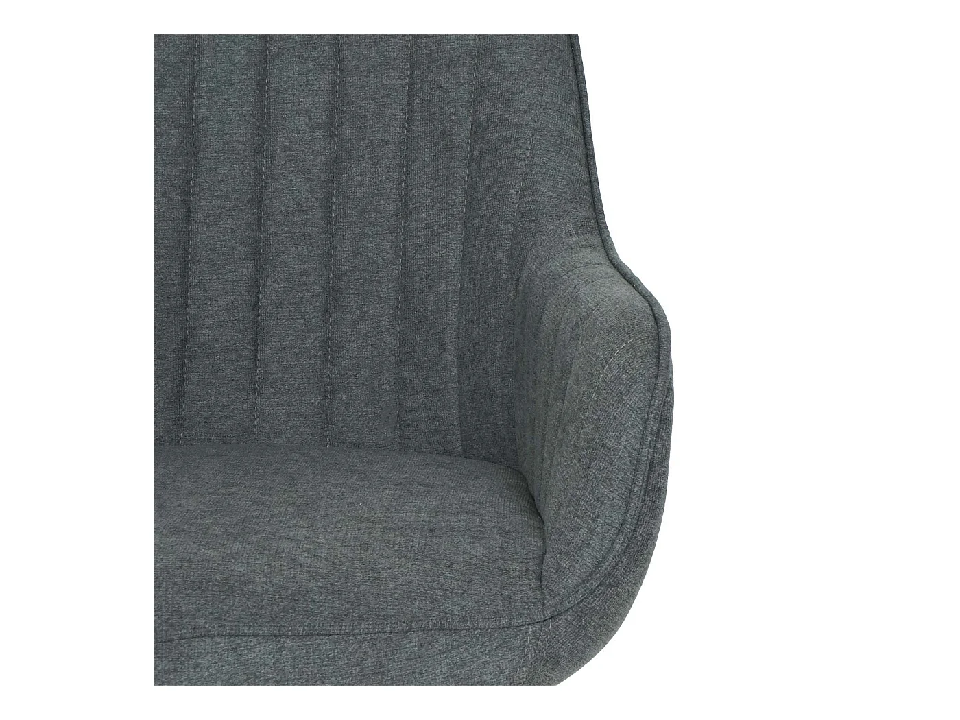 Krzesło biurowe MCW-J62 z podłokietnikami,  antracyt