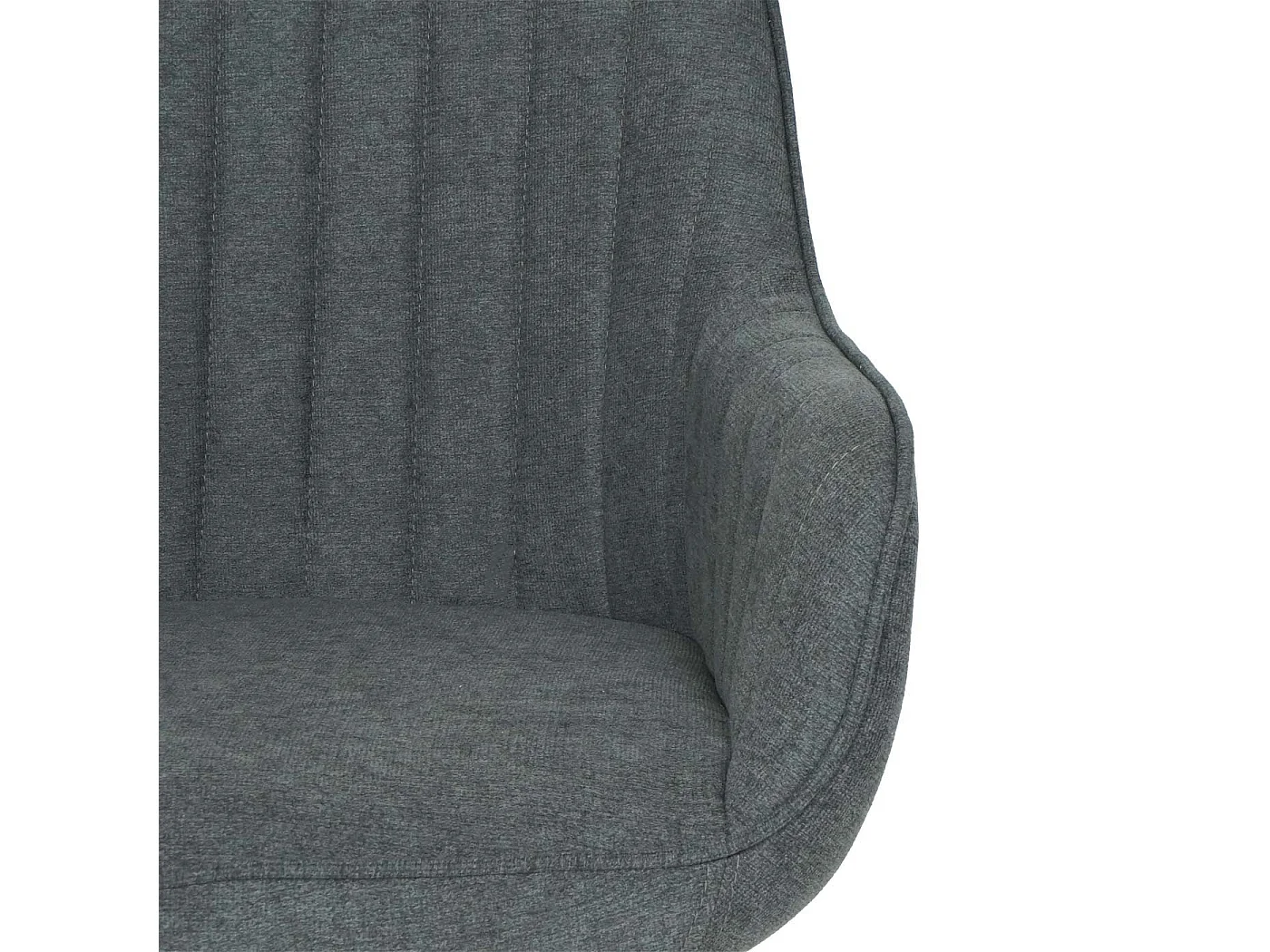 Chaise de bureau MCW-J62 avec accoudoirs,  anthracite