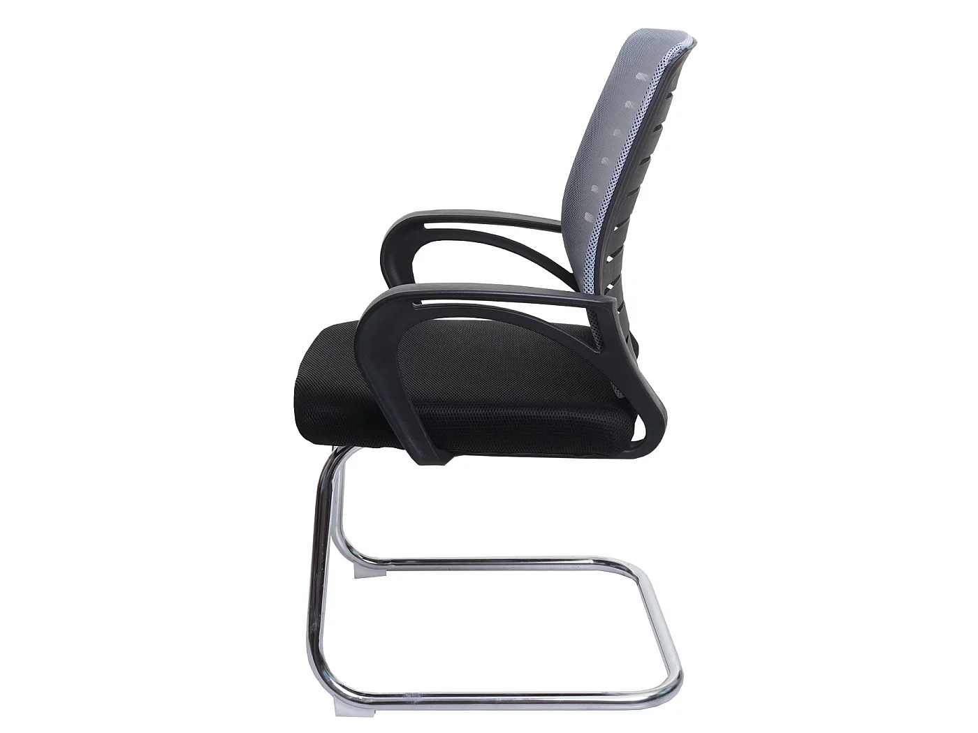 Set 2x sedie ufficio studio conferenza 150kg MCW-K51 94x60x49cm tessuto a rete grigio