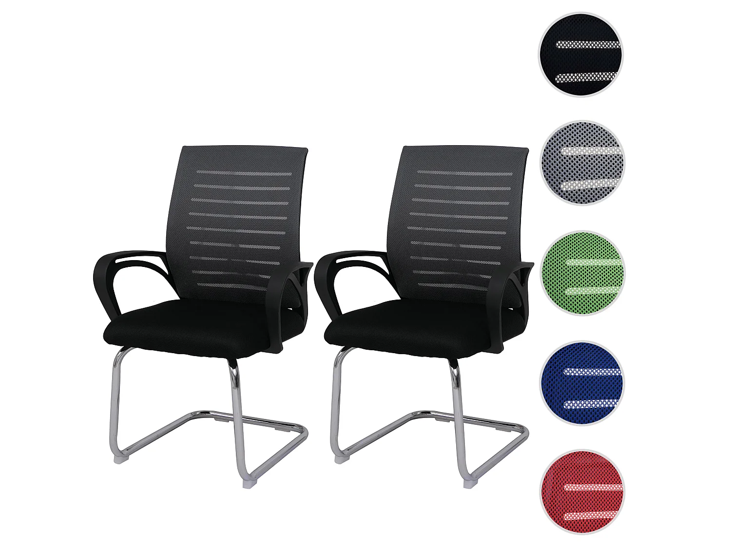 MCW-K51 Conference Chair (set of 2),  grey