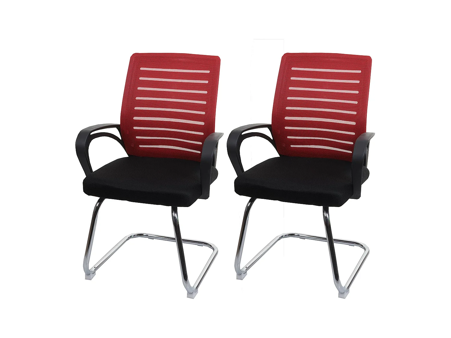 Siège de conférence MCW-K51 (lot de 2),  rouge
