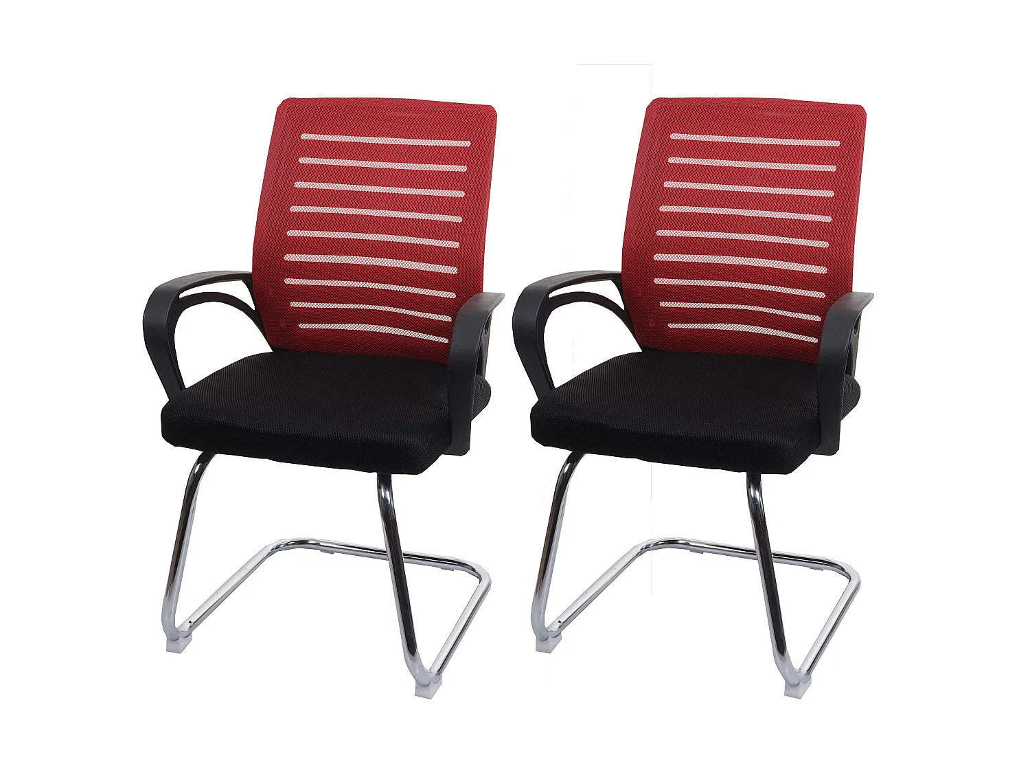 Konferenzstuhl MCW-K51 (2er-Set), Rot