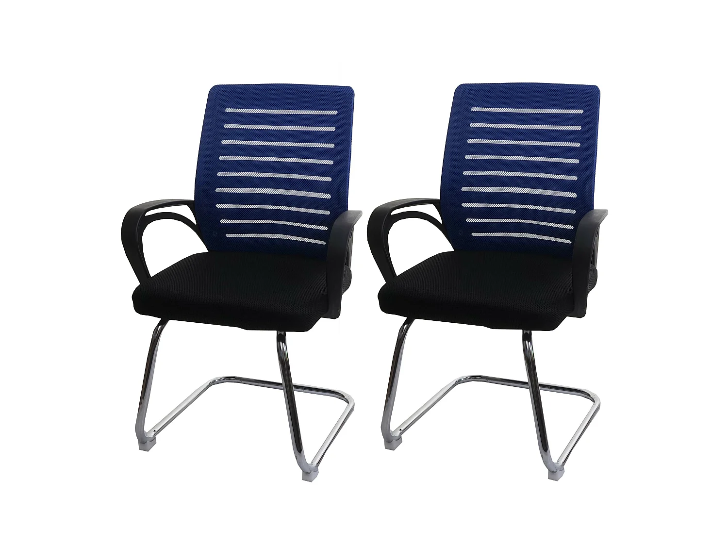 Sillón de conferencia MCW-K51 (juego de 2),  azul