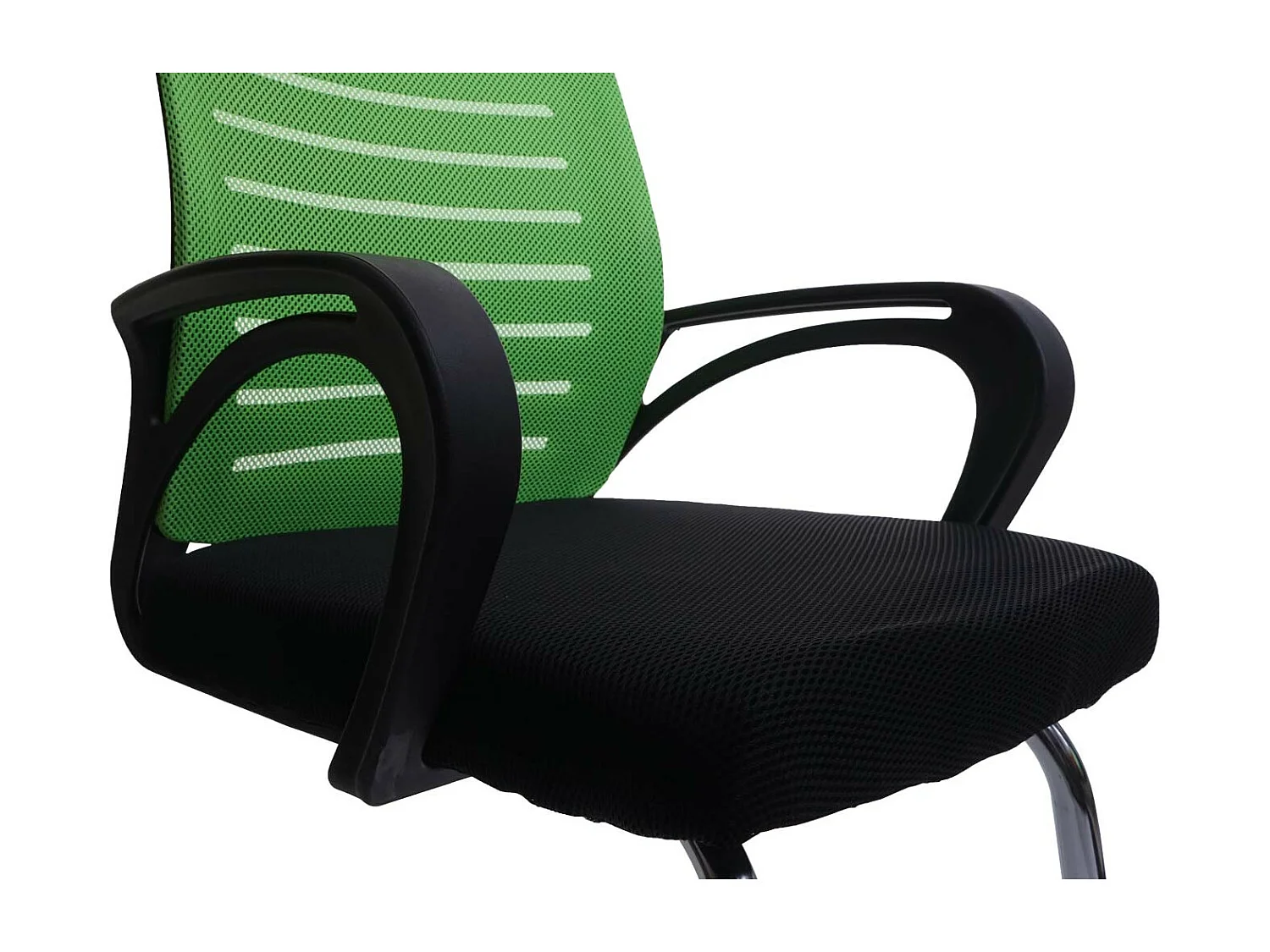 Set 2x sedie ufficio studio conferenza 150kg MCW-K51 94x60x49cm tessuto a rete verde