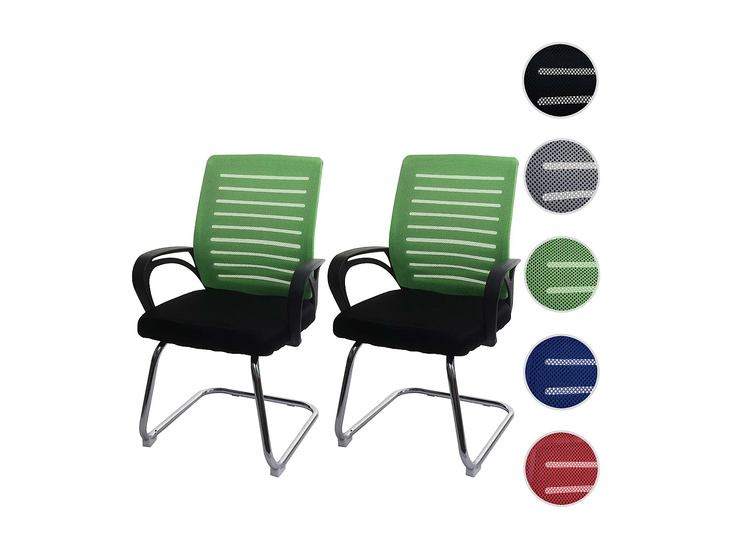 MCW-K51 conference chair (set of 2),  green