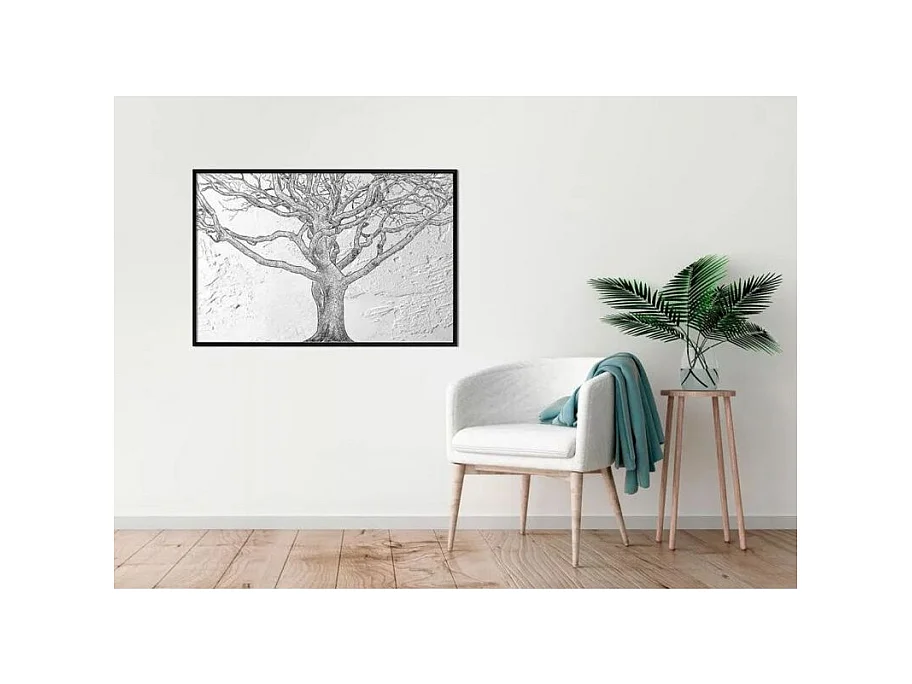 Affiche Murale Encadrée "Tangled Branches" 30 x 20 cm Noir