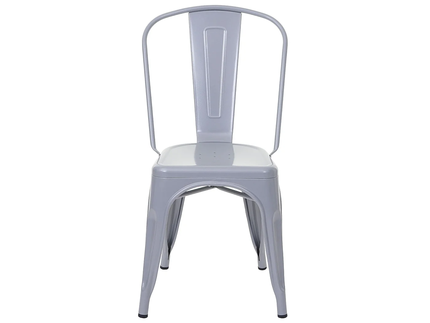 Cadeira metálica MCW-A73 (conjunto de 4),  cinzento