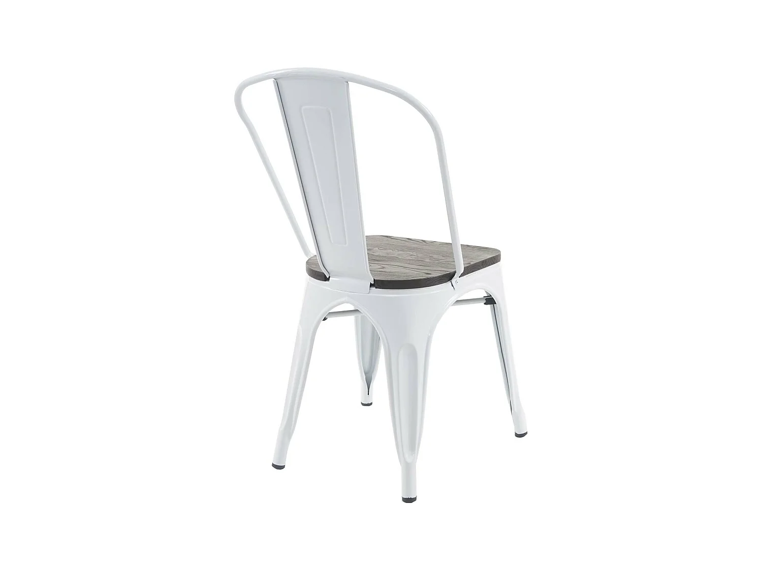 Chaise MCW-A73, assise en bois incluse,  blanc