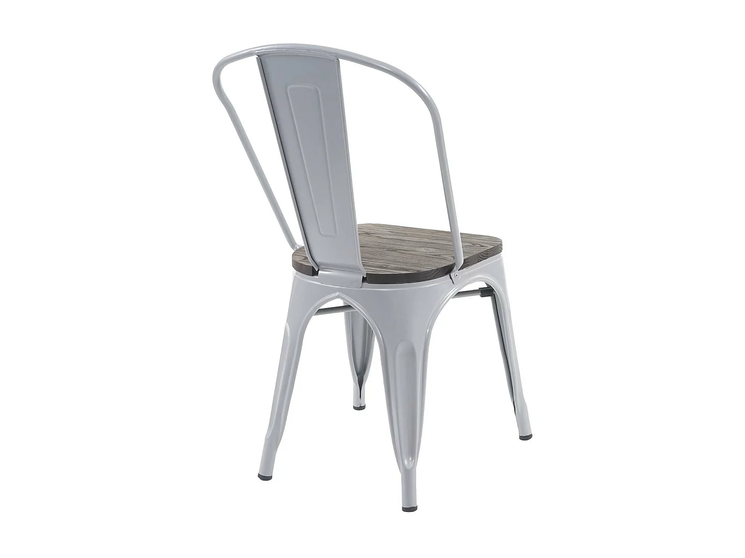 Chaise MCW-A73, assise en bois incluse,  gris