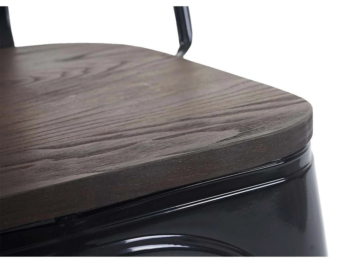 Stoel MCW-A73 incl. houten zitting,  zwart