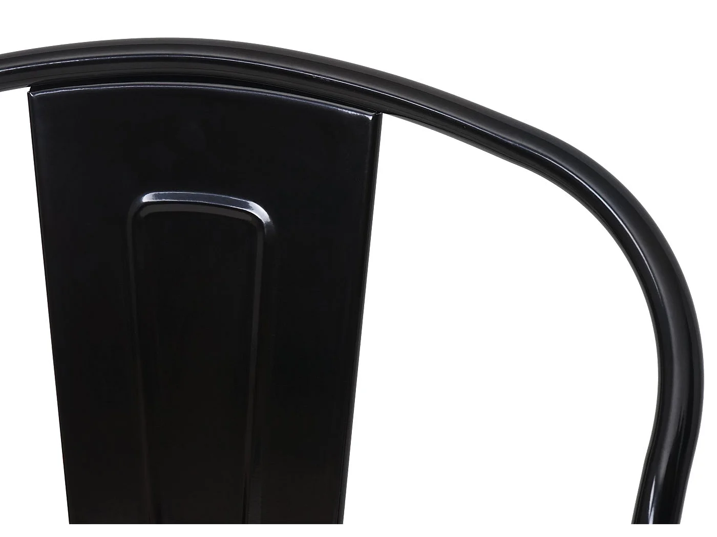 Cadeira MCW-A73 com assento de madeira,  preto