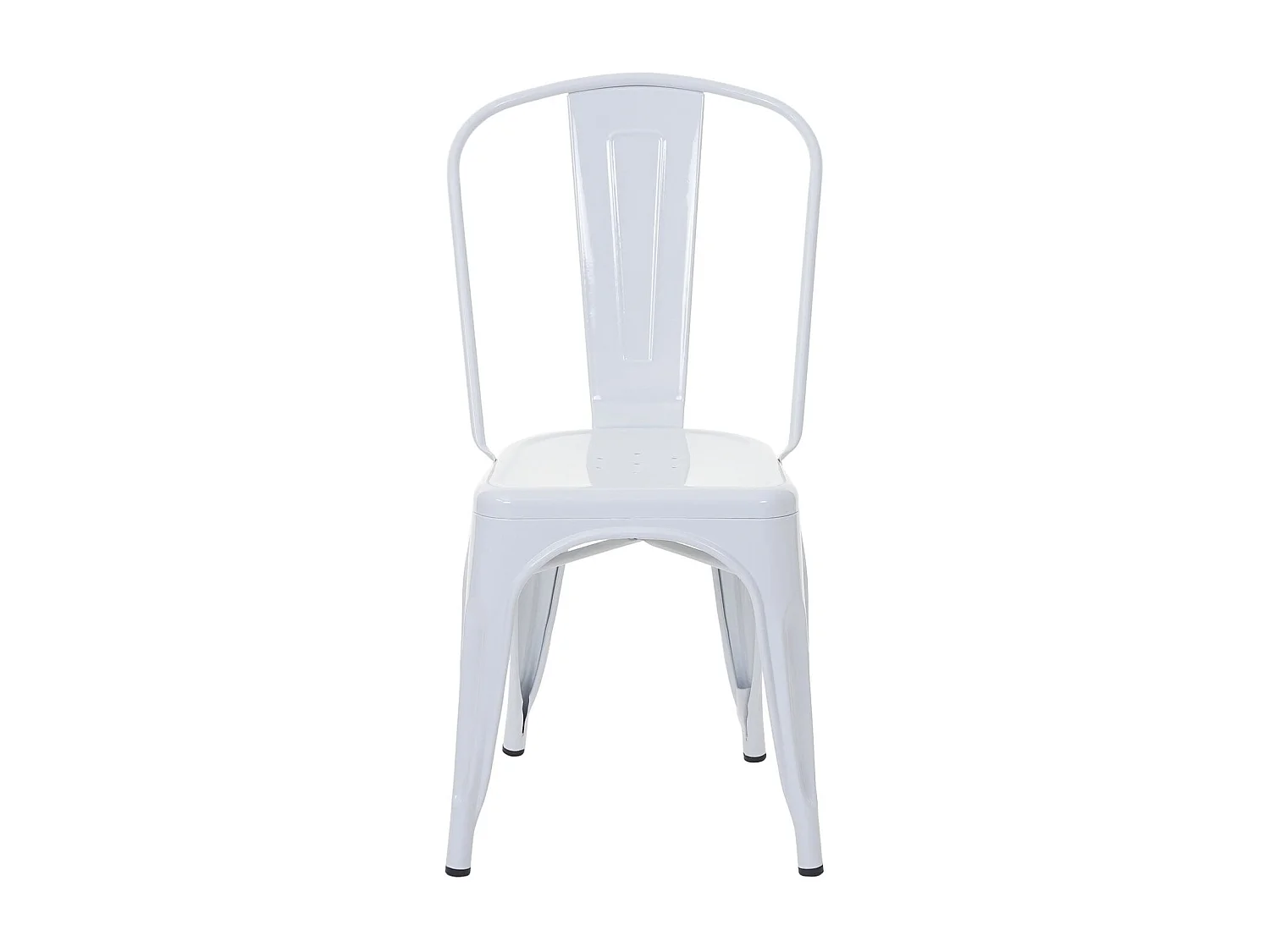 Chaise MCW-A73 Métal (lot de 4),  blanc