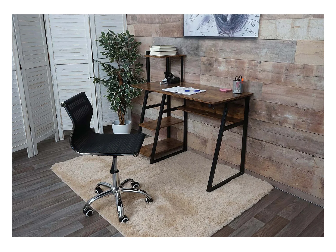 Chaise de bureau MCW-K53,  noir