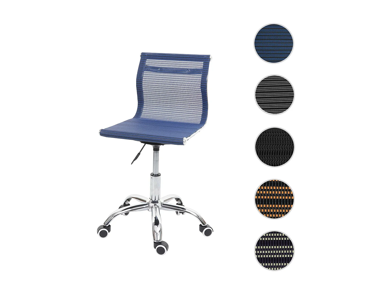 Chaise de bureau MCW-K53,  bleu