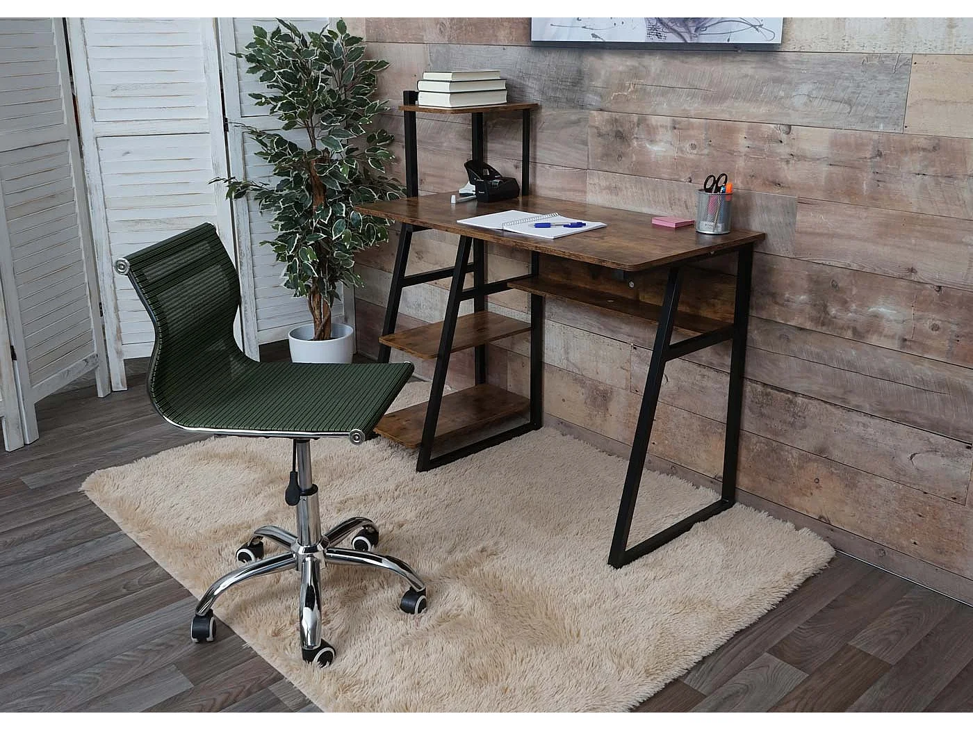 Krzesło biurowe MCW-K53,  zielony