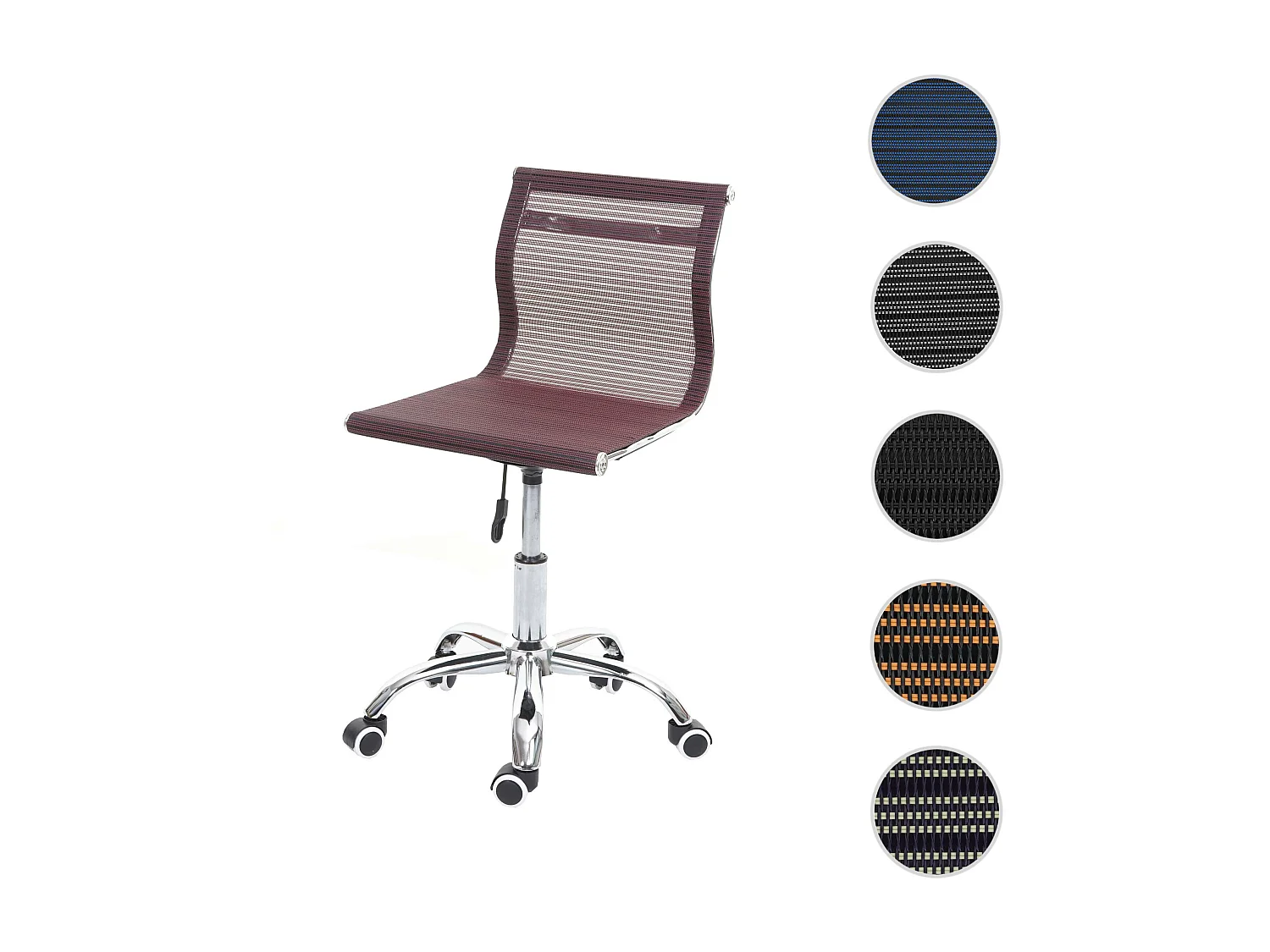 Chaise de bureau MCW-K53,  rouge vin