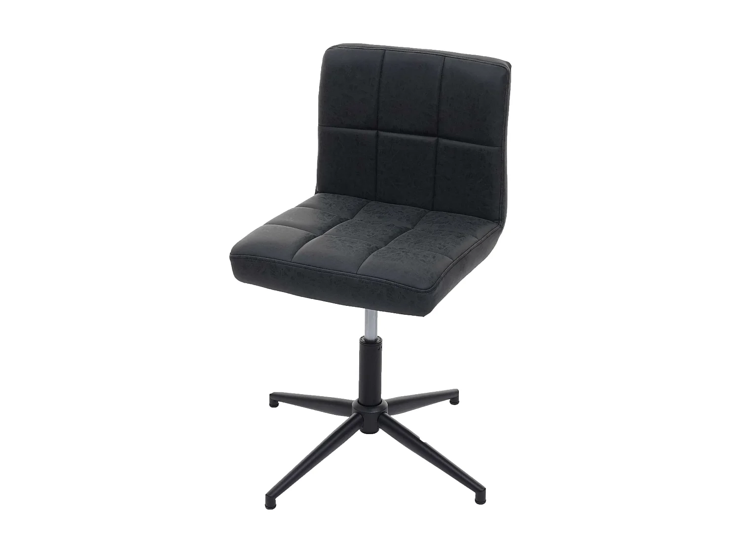 Bürostuhl Cadiz II, Kunstleder dunkelgrau, Fuß schwarz