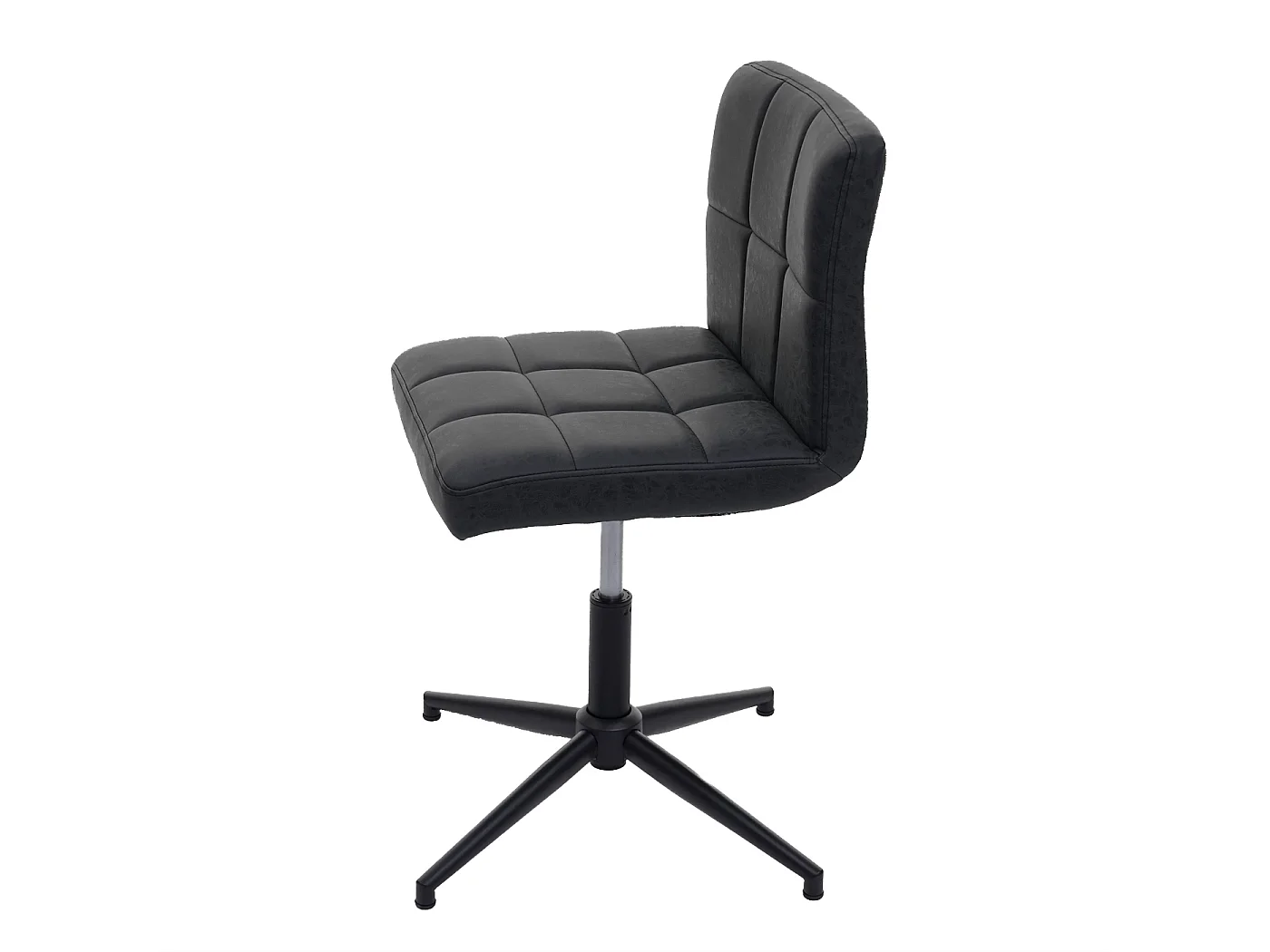 Bürostuhl Cadiz II, Kunstleder dunkelgrau, Fuß schwarz