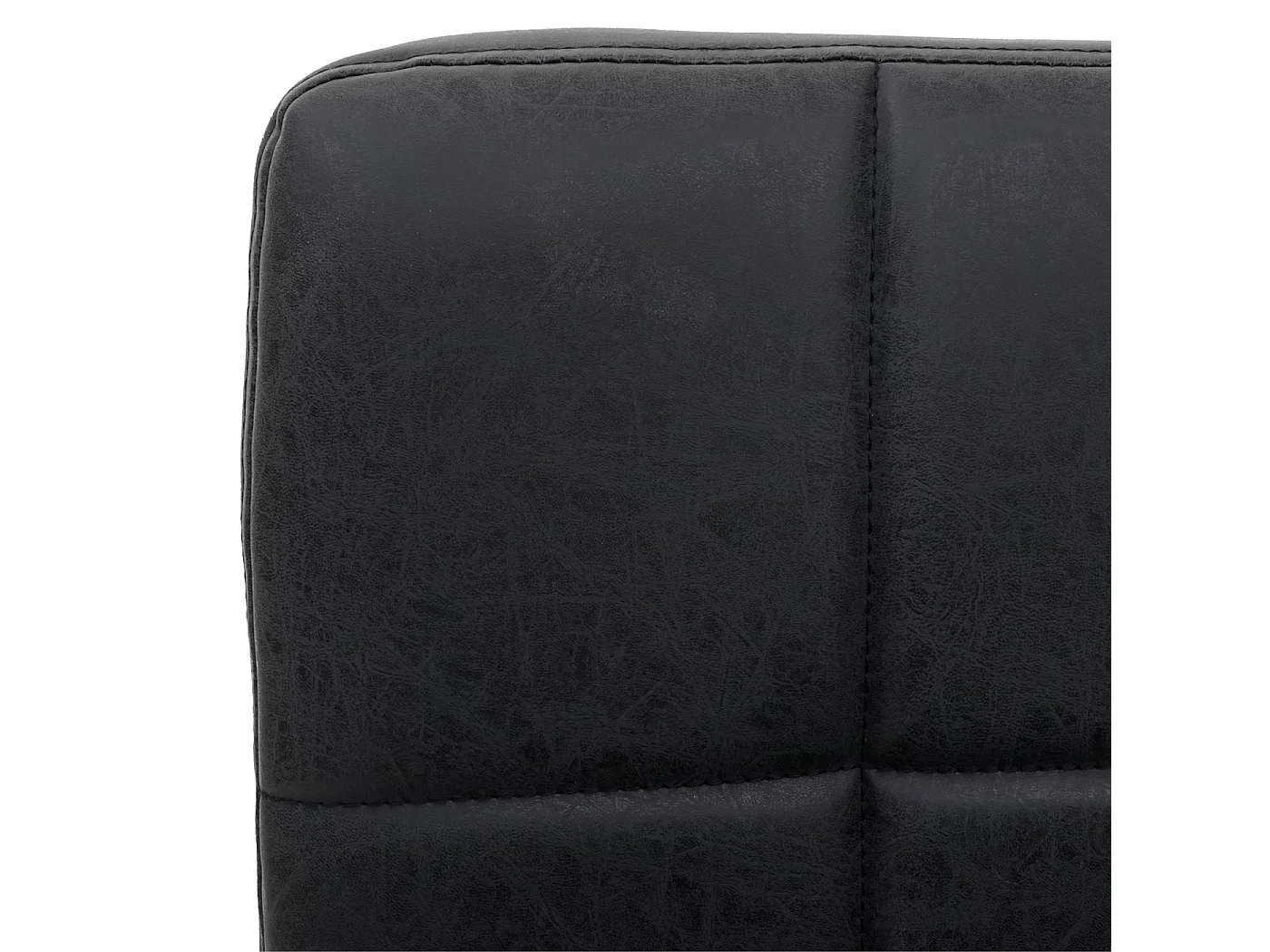 Bürostuhl Cadiz II, Kunstleder dunkelgrau, Fuß schwarz